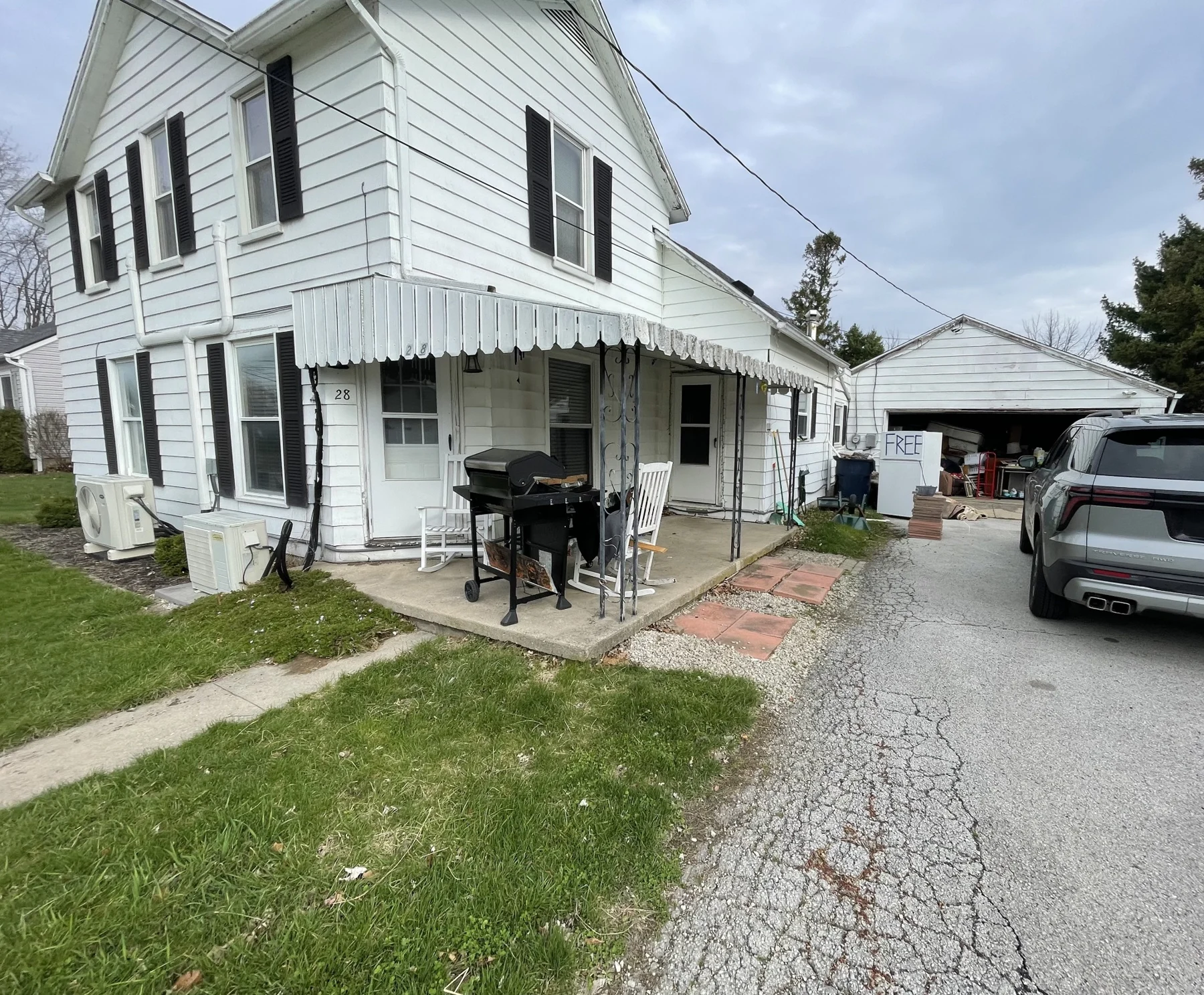 Two-story home before renovation