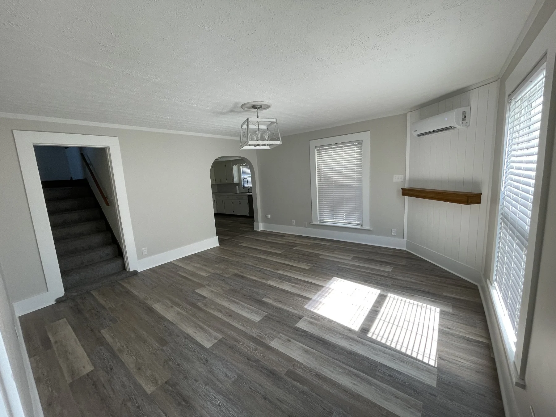 Finished living room