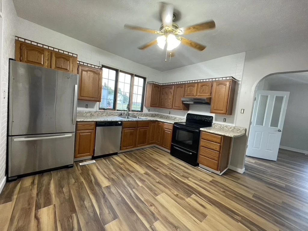 Updated probate house kitchen